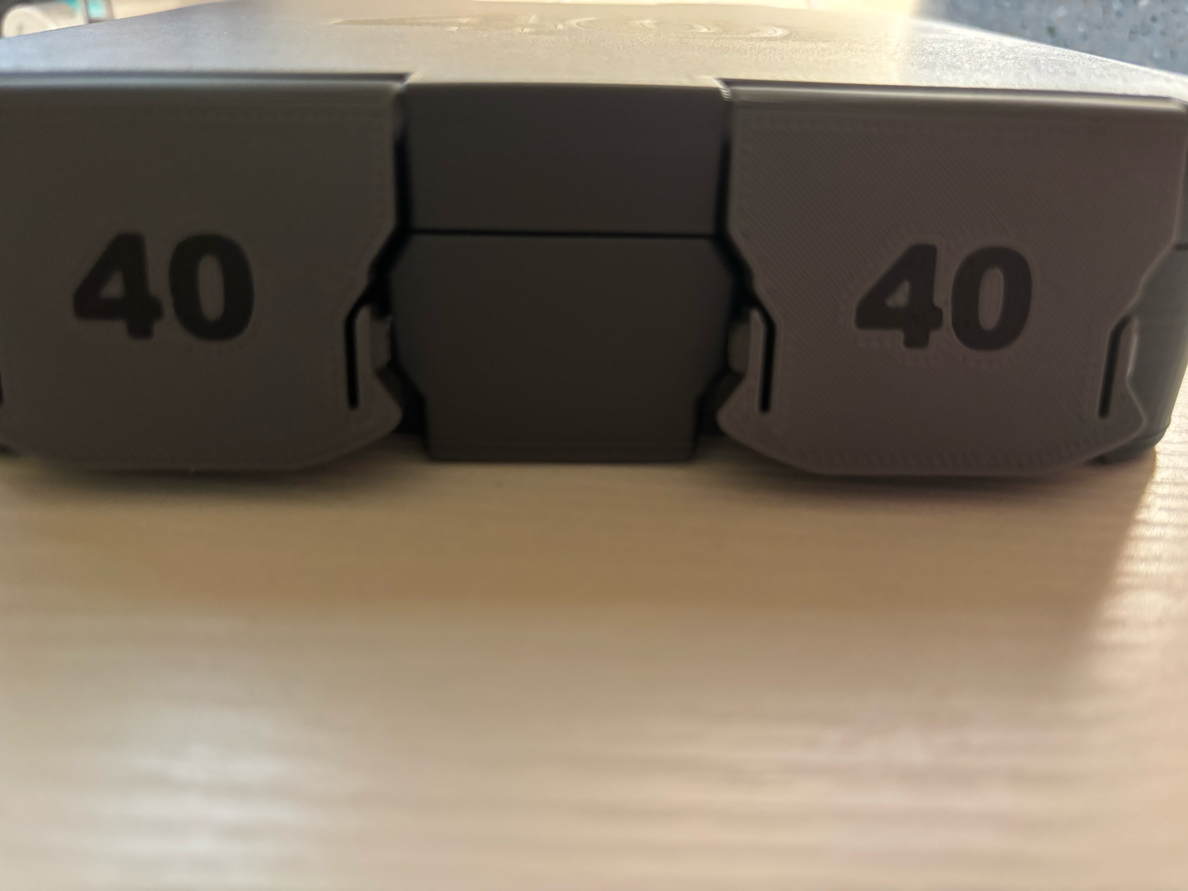 SureSnap 100-Round 40cal Ammo Box | Secure Snap-Lid Storage Case | Handle on insert for easy removal | 3D Printed Range Organizer (100 round)