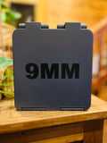 SureSnap 100-Round 9mm Ammo Box | Secure Snap-Lid Storage Case | Handle on insert for easy removal | 3D Printed Range Organizer (100 round)