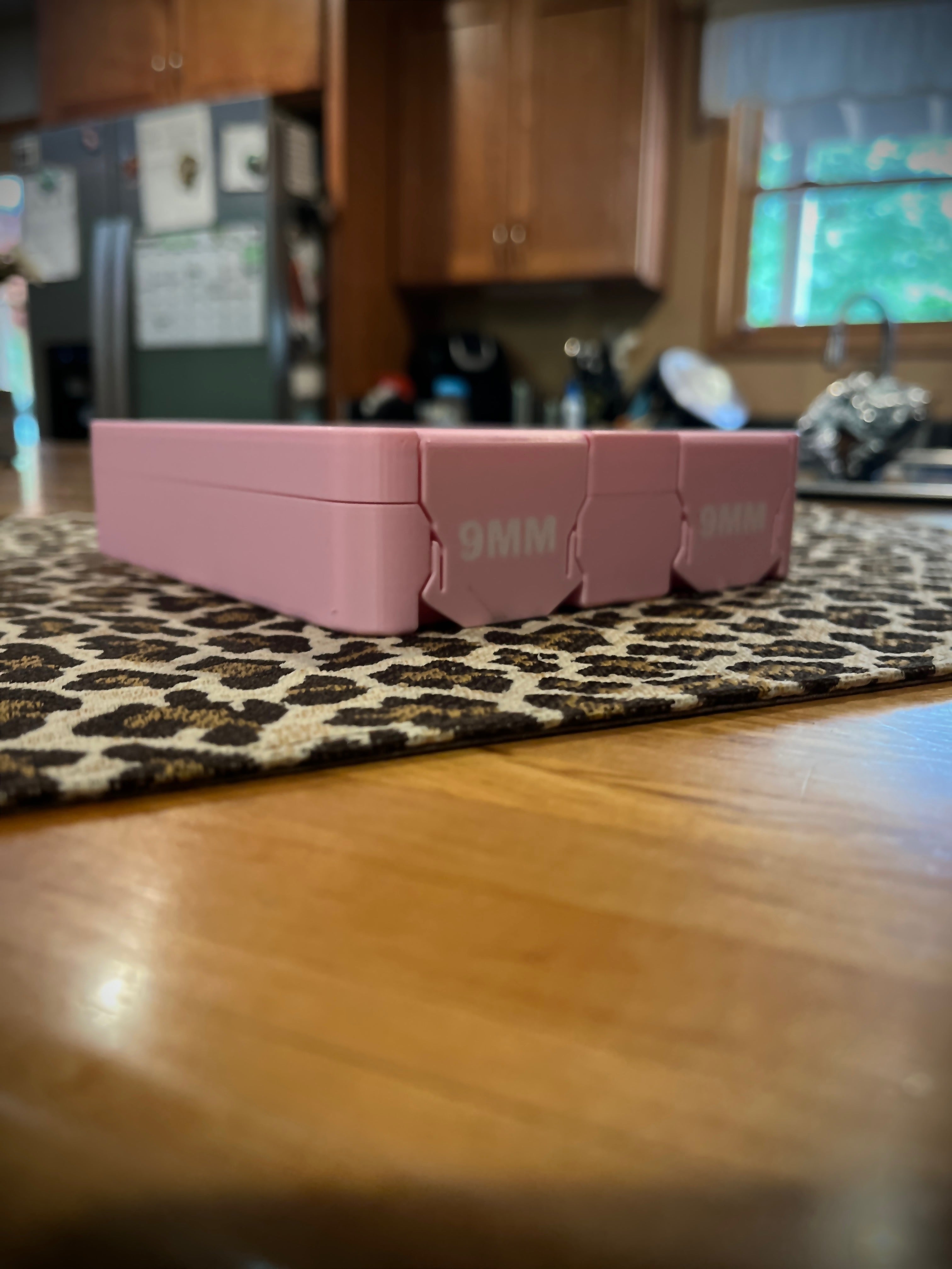SureSnap 100-Round 9mm Ammo Box | Secure Snap-Lid Storage Case | Handle on insert for easy removal | 3D Printed Range Organizer (100 round)