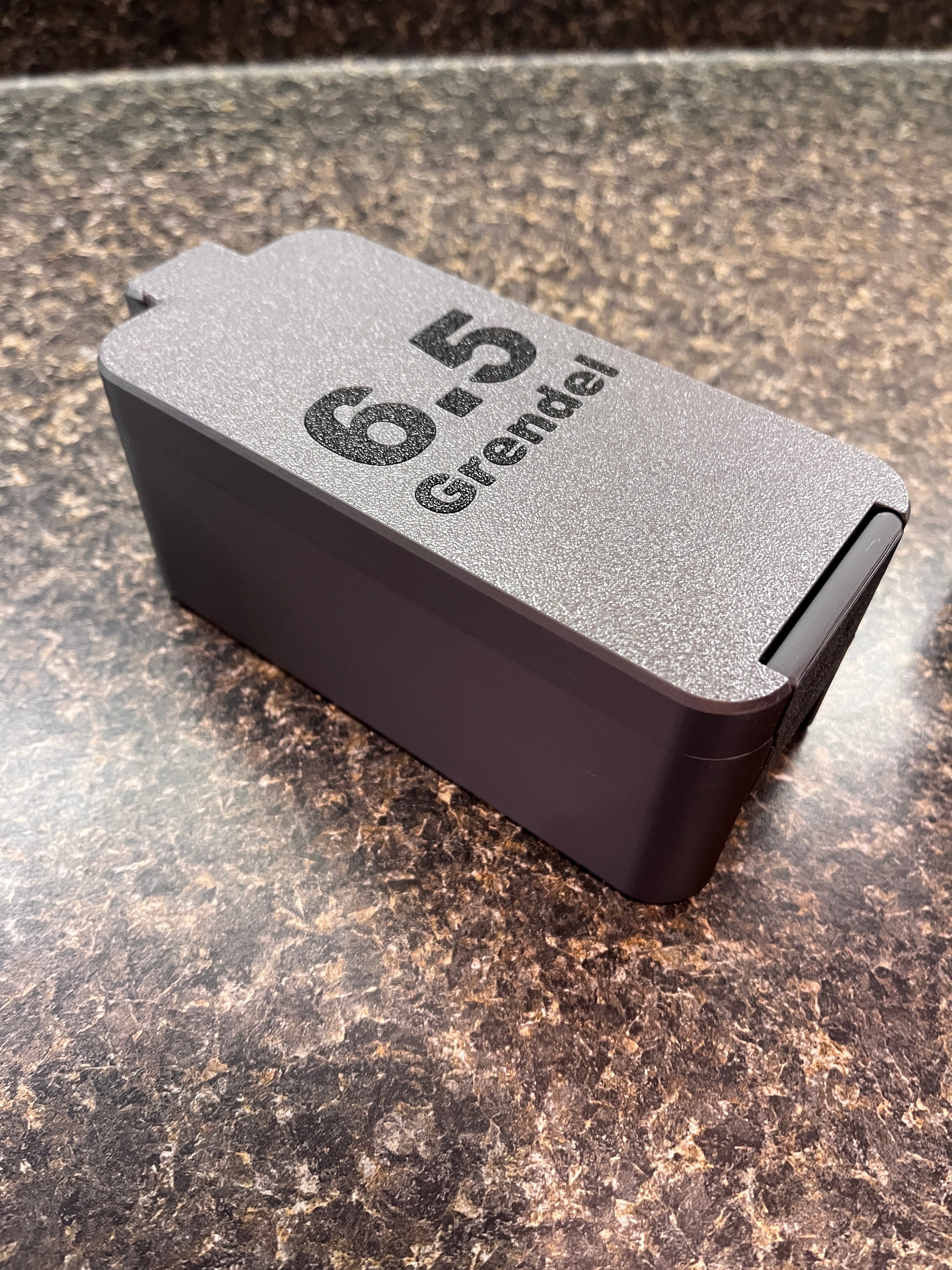 SureSnap 6.5 Grendel Ammo Box | Secure Snap-Lid Storage Case | 3D Printed (50 round)