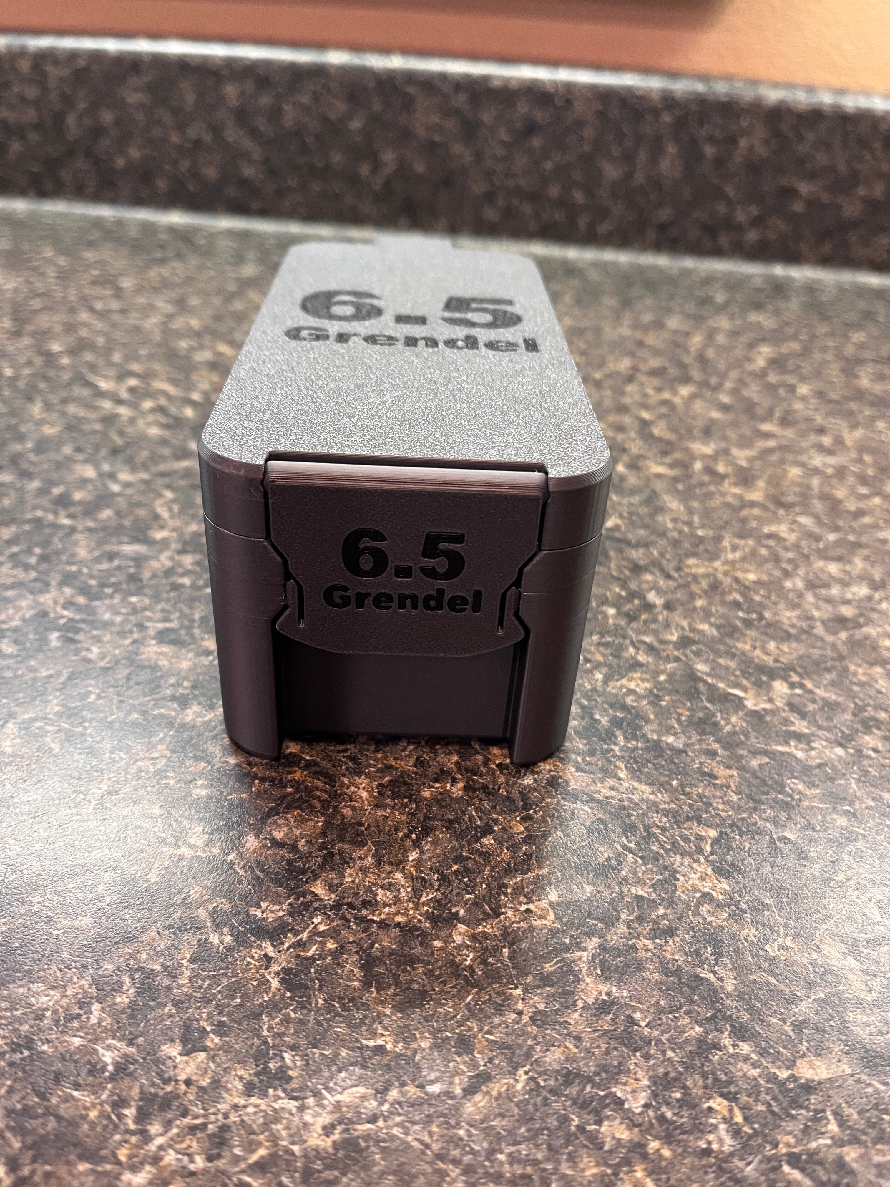 SureSnap 6.5 Grendel Ammo Box | Secure Snap-Lid Storage Case | 3D Printed (50 round)