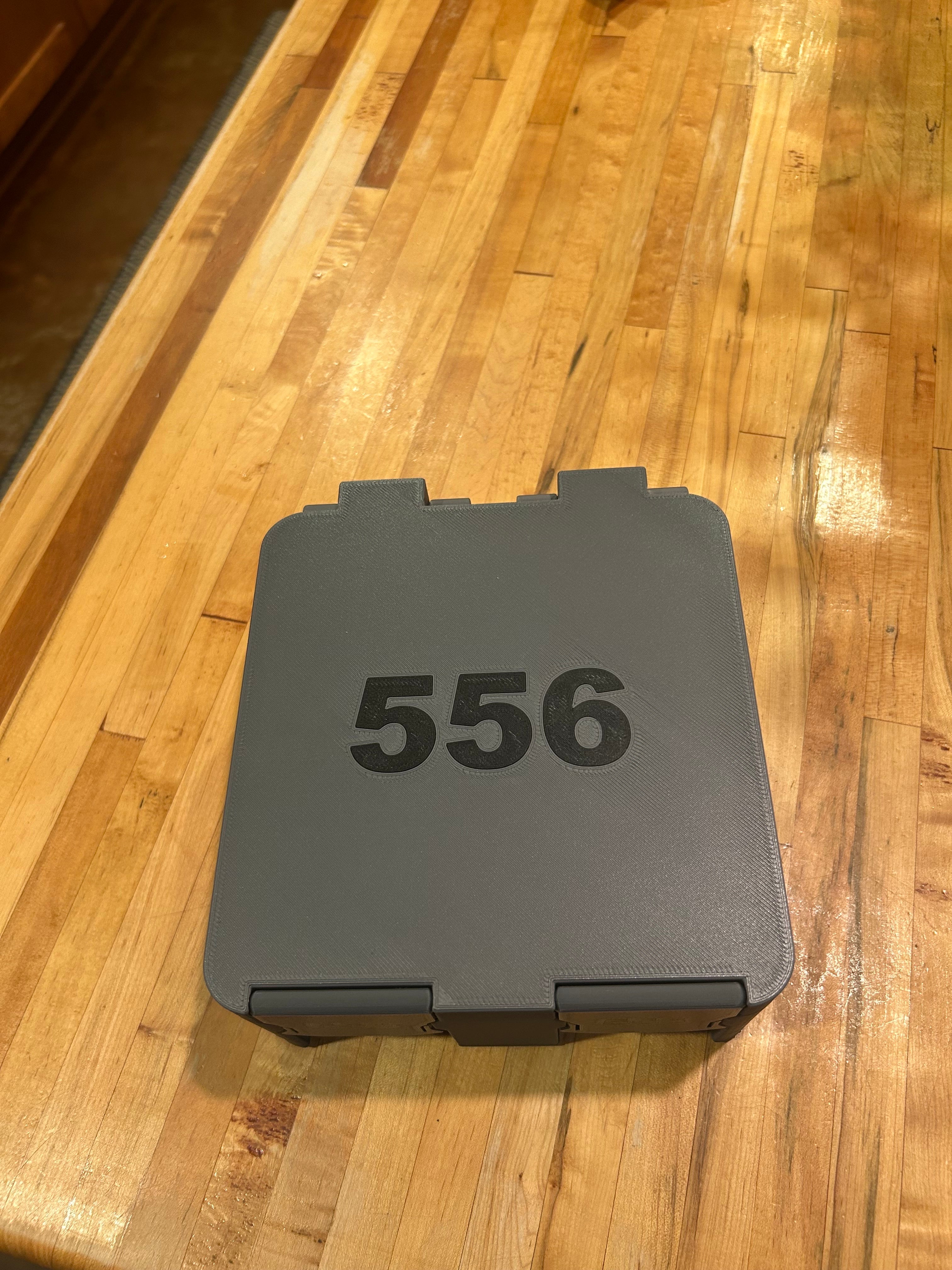 SureSnap 100-round 5.57/.223 Ammo Box | Secure Snap-Lid Storage Case | 3D Printed Range Organizer