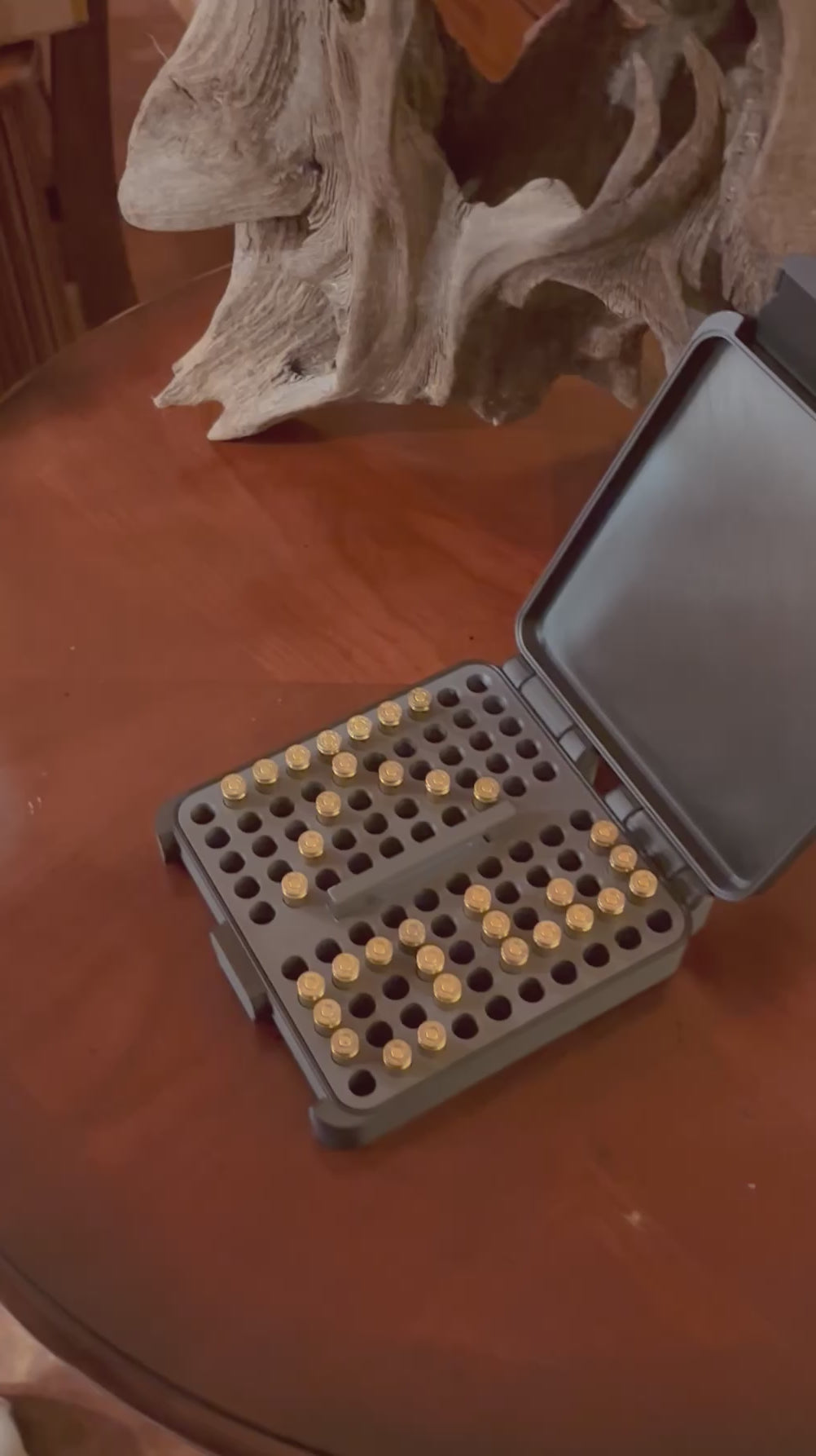 SureSnap 100-Round 40cal Ammo Box | Secure Snap-Lid Storage Case | Handle on insert for easy removal | 3D Printed Range Organizer (100 round)