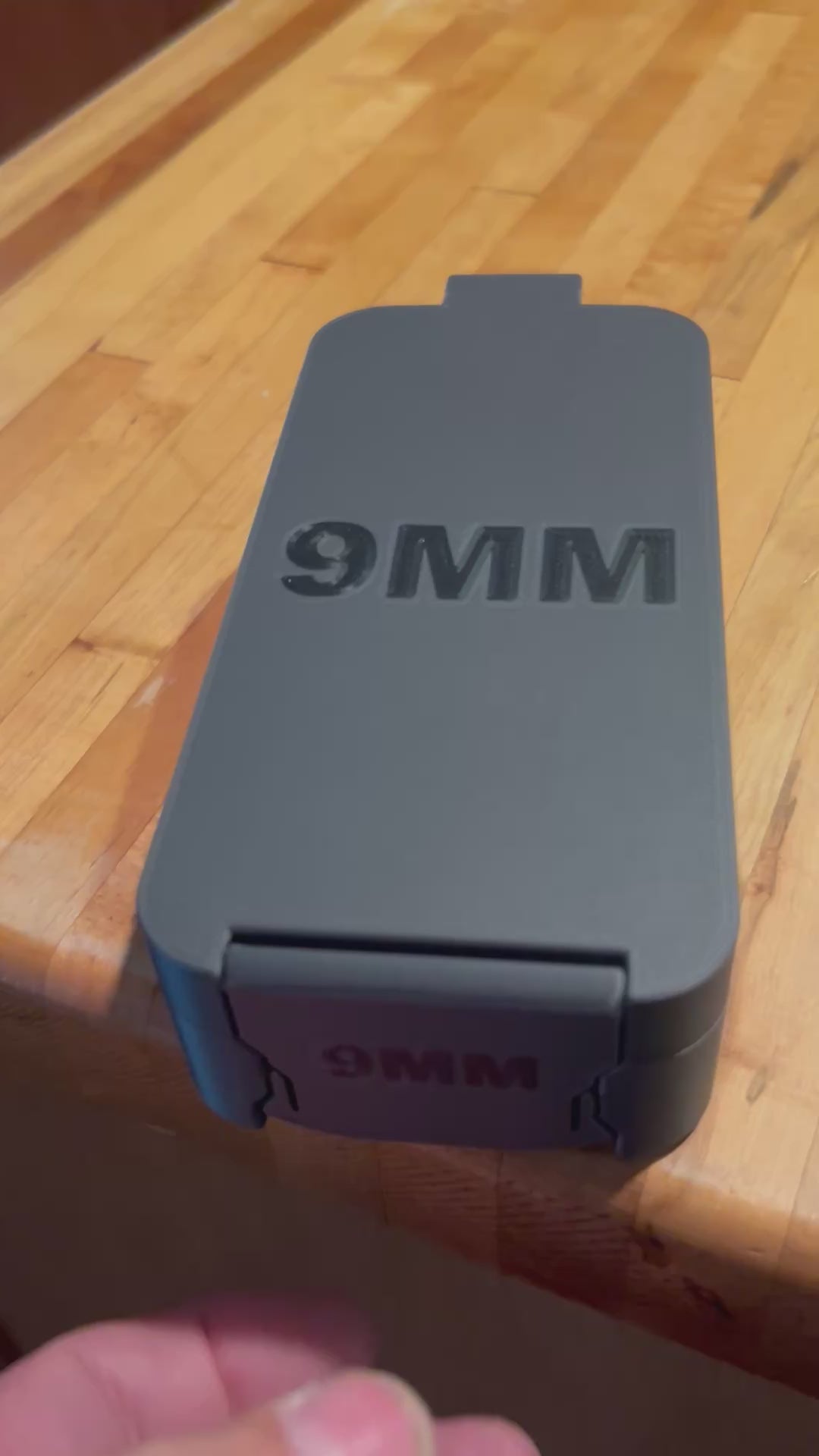 SureSnap | Secure Snap-Lid Storage Case | 50-Round 9mm Organizer Box | 3D Printed